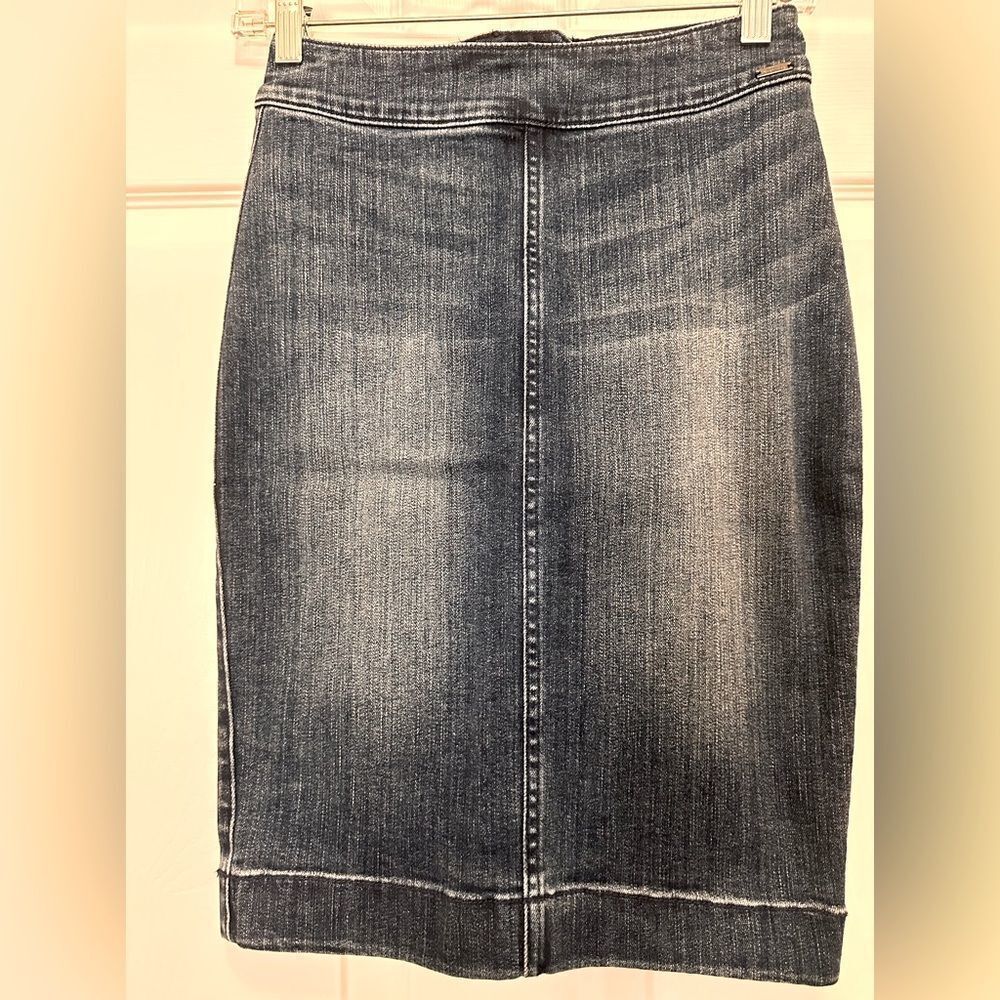 Armani EXChange Pencil Cut Denim Skirt